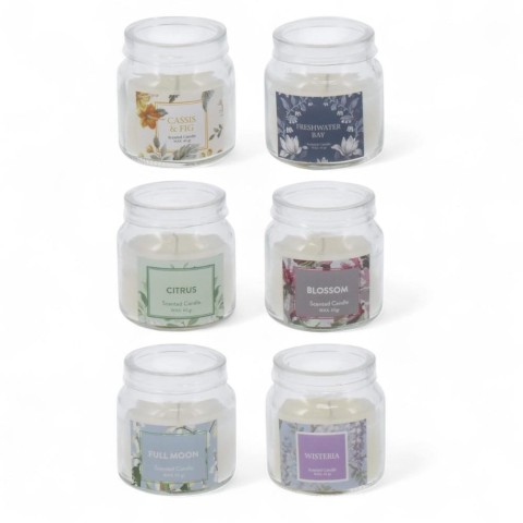 VASO VETRO CCANDELA 6X6CM 6AS